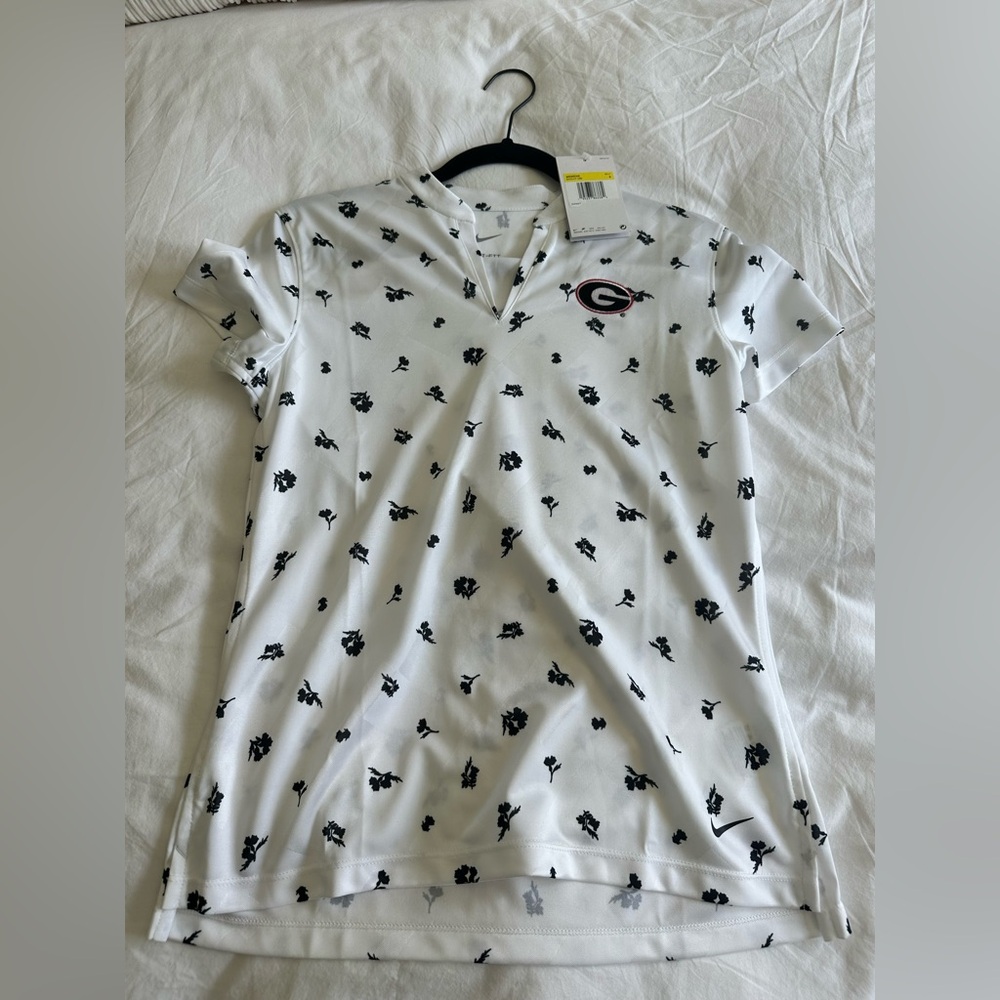 Nike Women’s Golf White and Black Polo